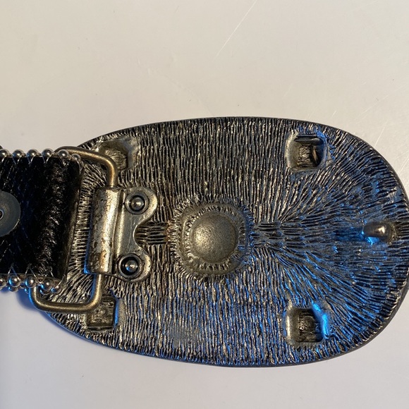 Leatherrock embellished leather belt jewelled Rodeo cowboy western stampede - Picture 6 of 8